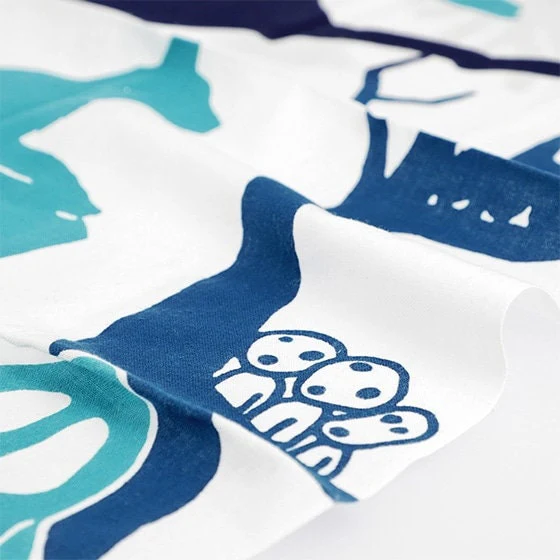 Official Ghibli Wall Hanging Hand-dyed • Mononoke Tenugui/Wall Decor/Tapestry/Interior Decoration • Yakul Forest Spirit - Image 4