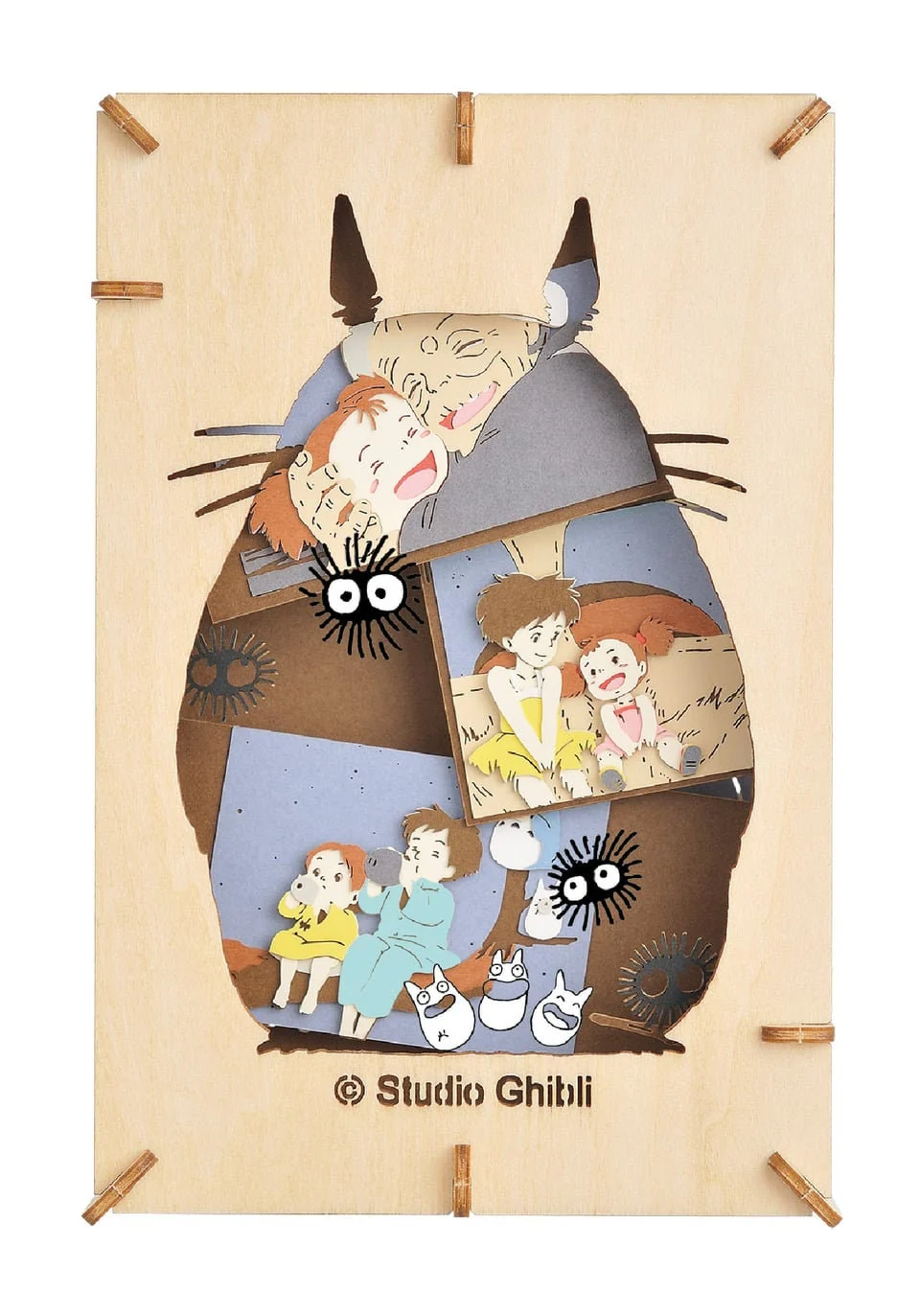 Official Ghibli Wooden Paper Theater/Puzzle • My Neighbor Totoro Paper Craft/Interior Diorama/Home Decor • Anime Scene - Image 4