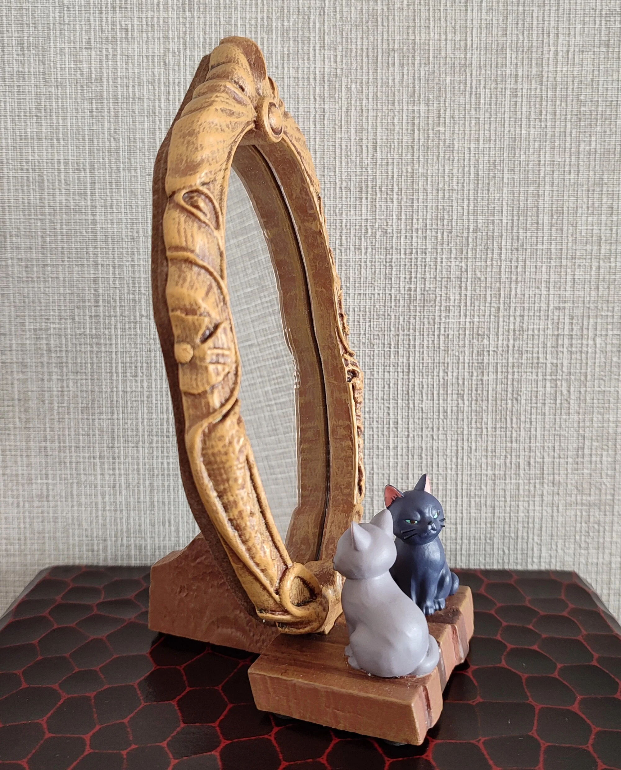 Official Mary And The Witchs Flower Table Mirror+Plush • Tib and Gib Cats Figure/Figurine/Interior Home Decor • Original Studio Ponoc Gift - Image 5