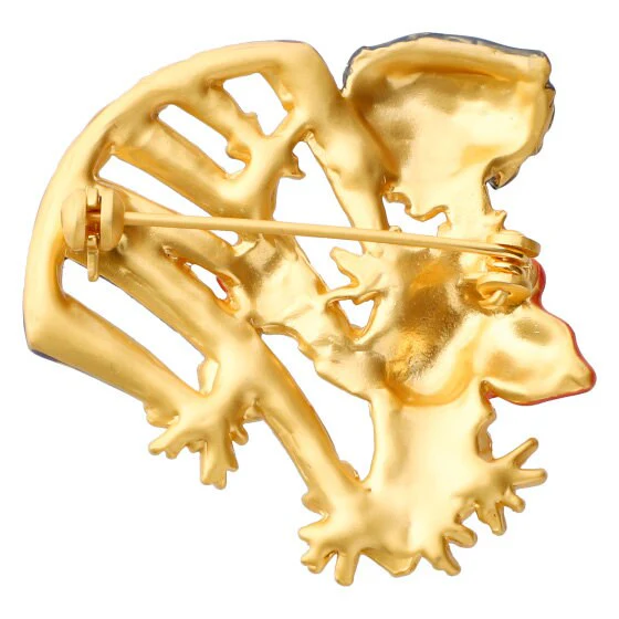 Official Studio Ghibli "Howl and Calcifer" Handmade Brooch • Howls Moving Castle Pin/Badge/Breastpin/Clip • Japanese Jewelry Anime Gift - Image 4