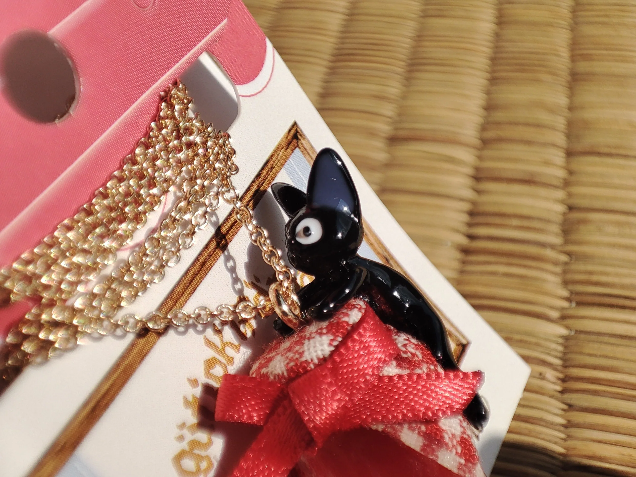 Vintage* Official Studio Ghibli Necklace/Pendant • Kikis Delivery Service Jewelry/Chain • Jiji on a Jar/Gigi - Image 7