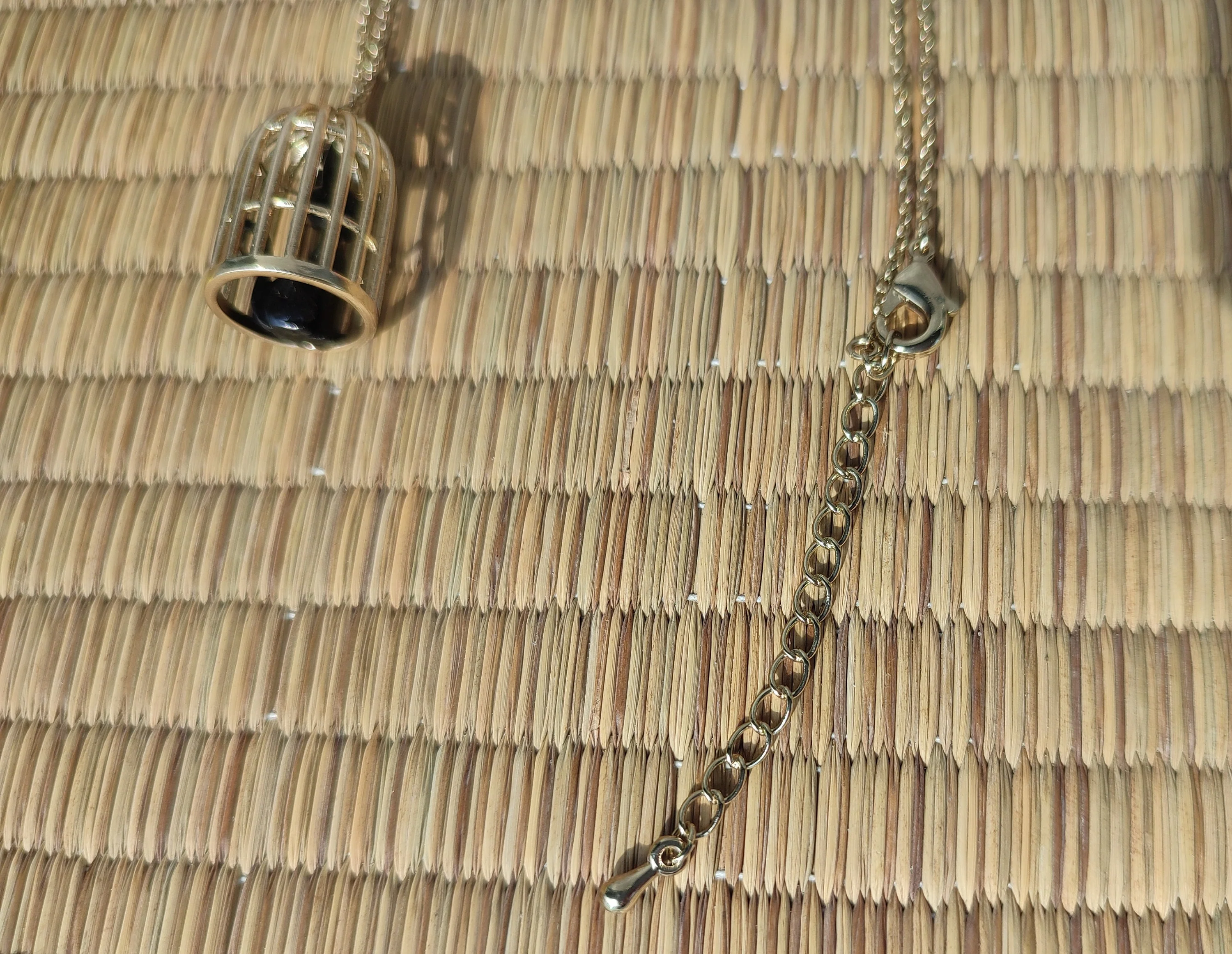 Vintage* Official Studio Ghibli Necklace/Pendant • Kikis Delivery Service Jewelry/Chain • Jiji in a Cage/Gigi - Image 4