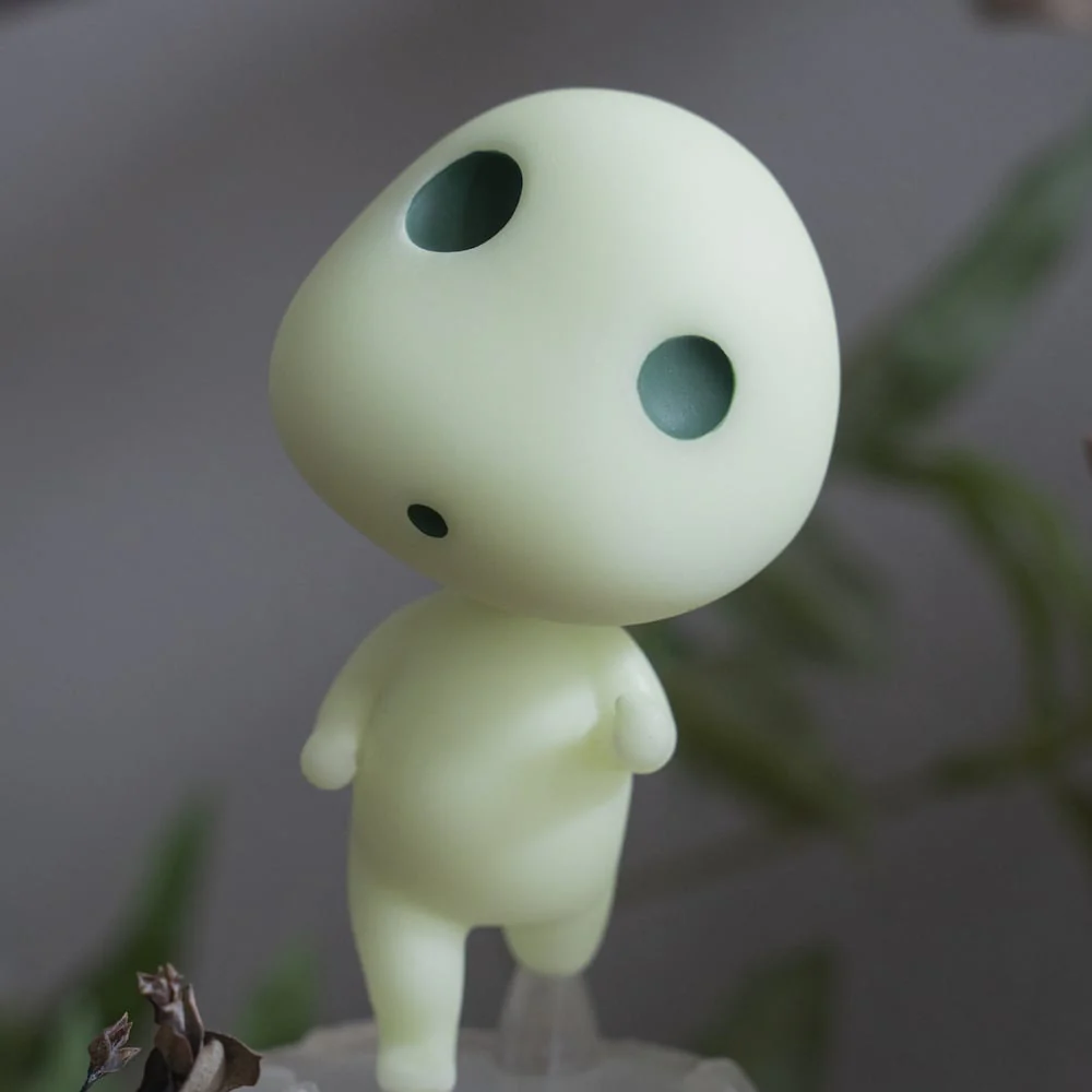 Official Ghibli Princess Mononoke Kodama Figure • Phosphorescent Palm Size - Image 10