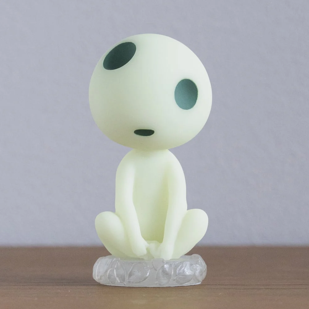 Official Ghibli Princess Mononoke Kodama Figure • Phosphorescent Palm Size - Image 5