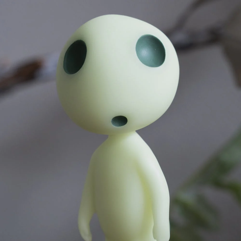 Official Ghibli Princess Mononoke Kodama Figure • Phosphorescent Palm Size - Image 8