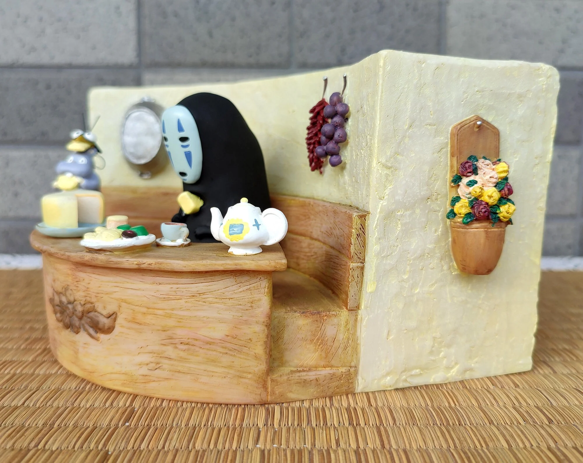 Vintage* Official Ghibli Spirited Away Planter/Diorama • No Face Pot/Vase/Holder/Home Decor/Interior Design - Image 5