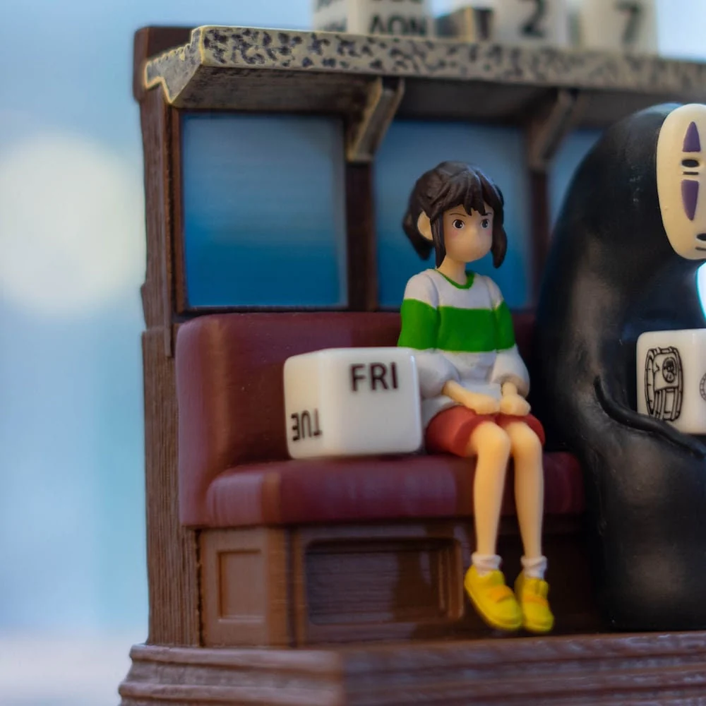 Official Studio Ghibli Spirited Away Perpetual Calendar with Dice, No Face Figure - Image 3