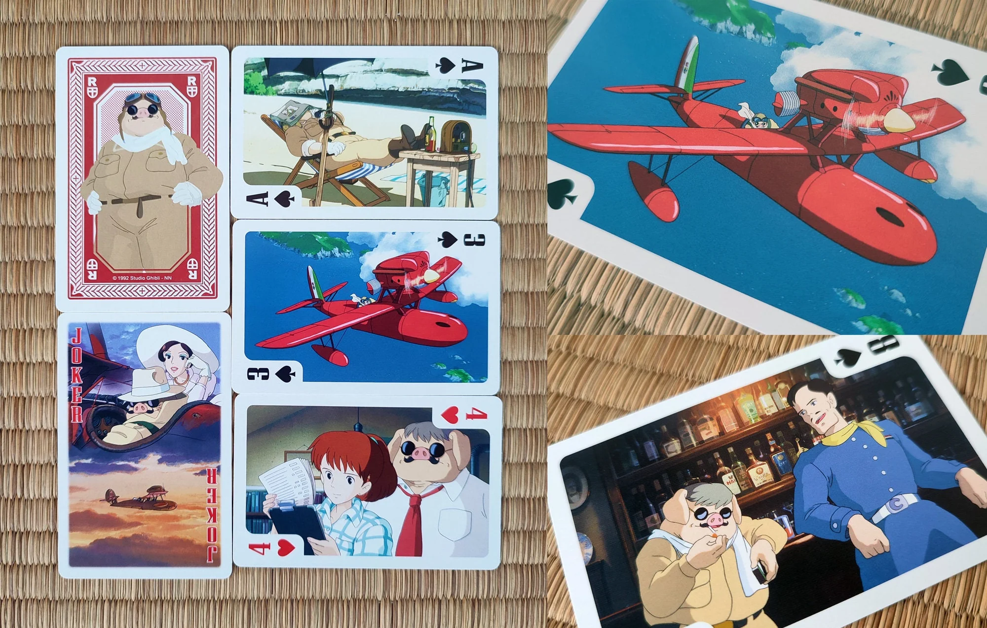 Official Ghibli 54 Playing Cards/Deck • Totoro, Laputa, Spirited Away, Mononoke, Kikis Delivery, Ponyo, Howl, Whisper - Image 10