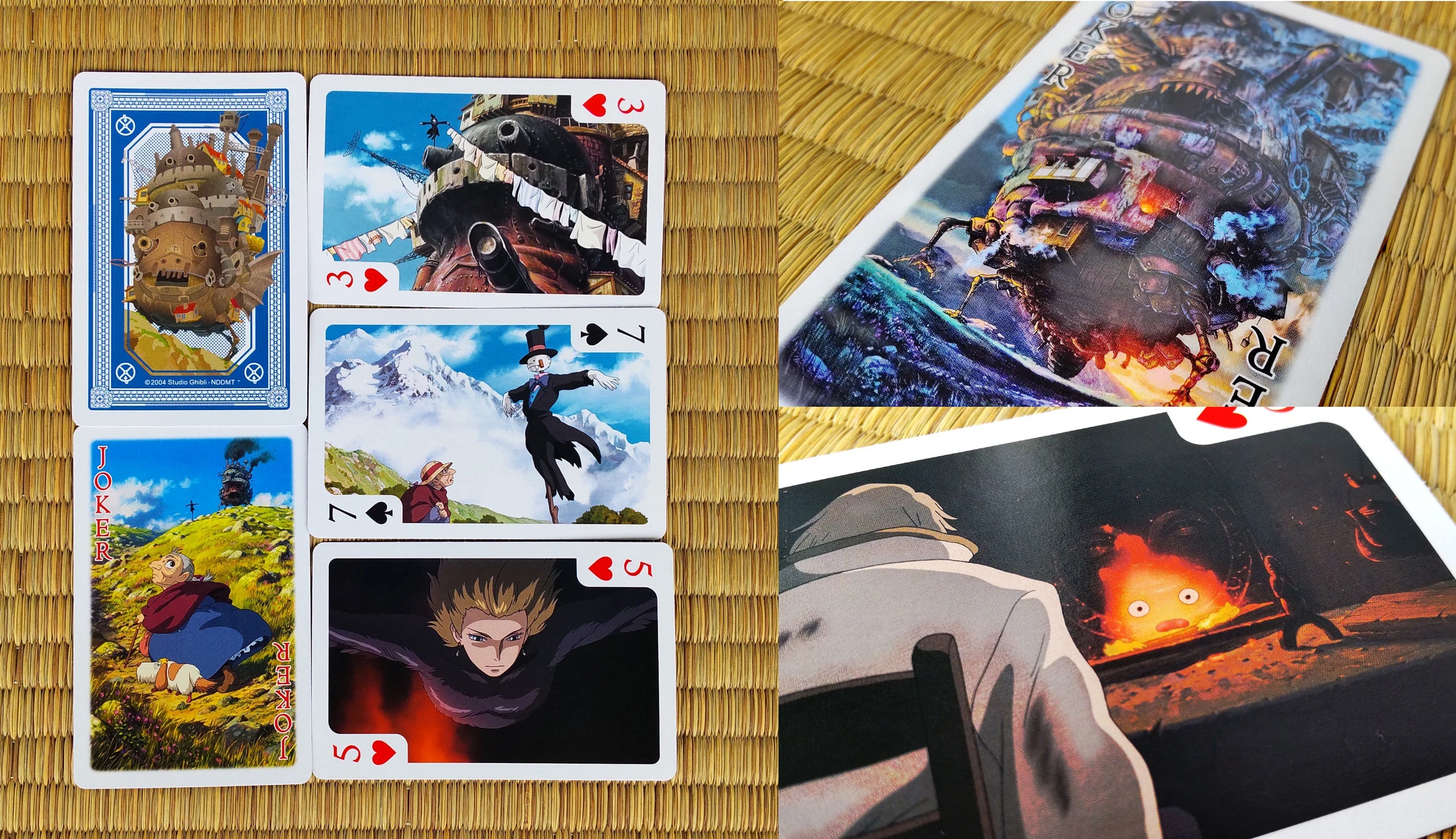 Official Ghibli 54 Playing Cards/Deck • Totoro, Laputa, Spirited Away, Mononoke, Kikis Delivery, Ponyo, Howl, Whisper - Image 8