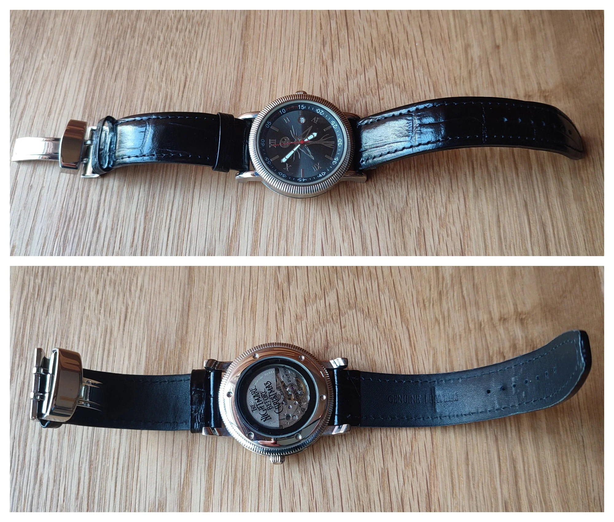 Vintage* Nightmare Before Christmas Wrist Watch • Official Disney Watches/Clock • Tim Burton Movie • Jack Skellington Christmas Gift - Image 6