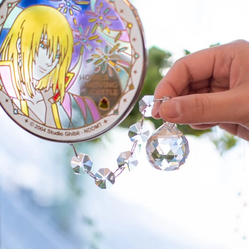 Vintage* Official Ghibli Howl Sun Catcher/Wall Hanging • Howls Moving Castle Glass Home Decor/Interior Design - Image 3
