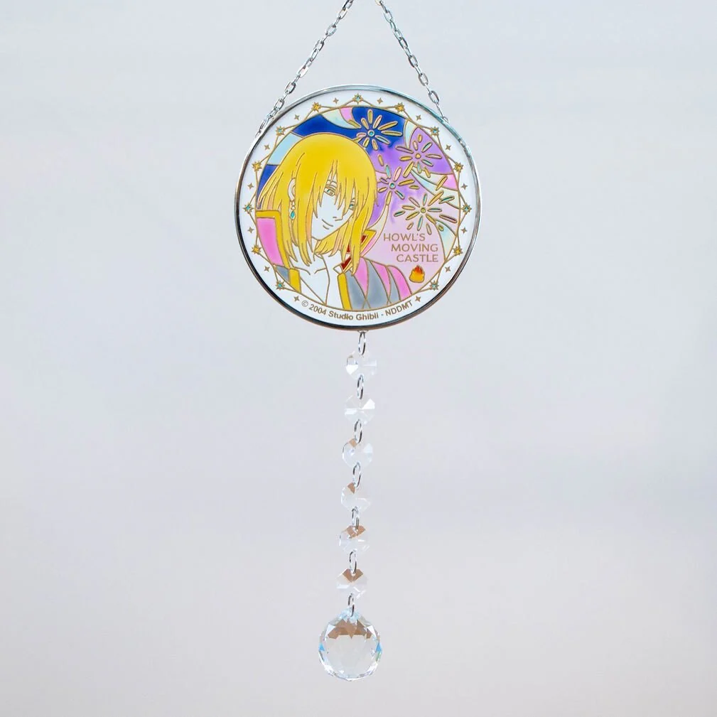 Vintage* Official Ghibli Howl Sun Catcher/Wall Hanging • Howls Moving Castle Glass Home Decor/Interior Design - Image 7