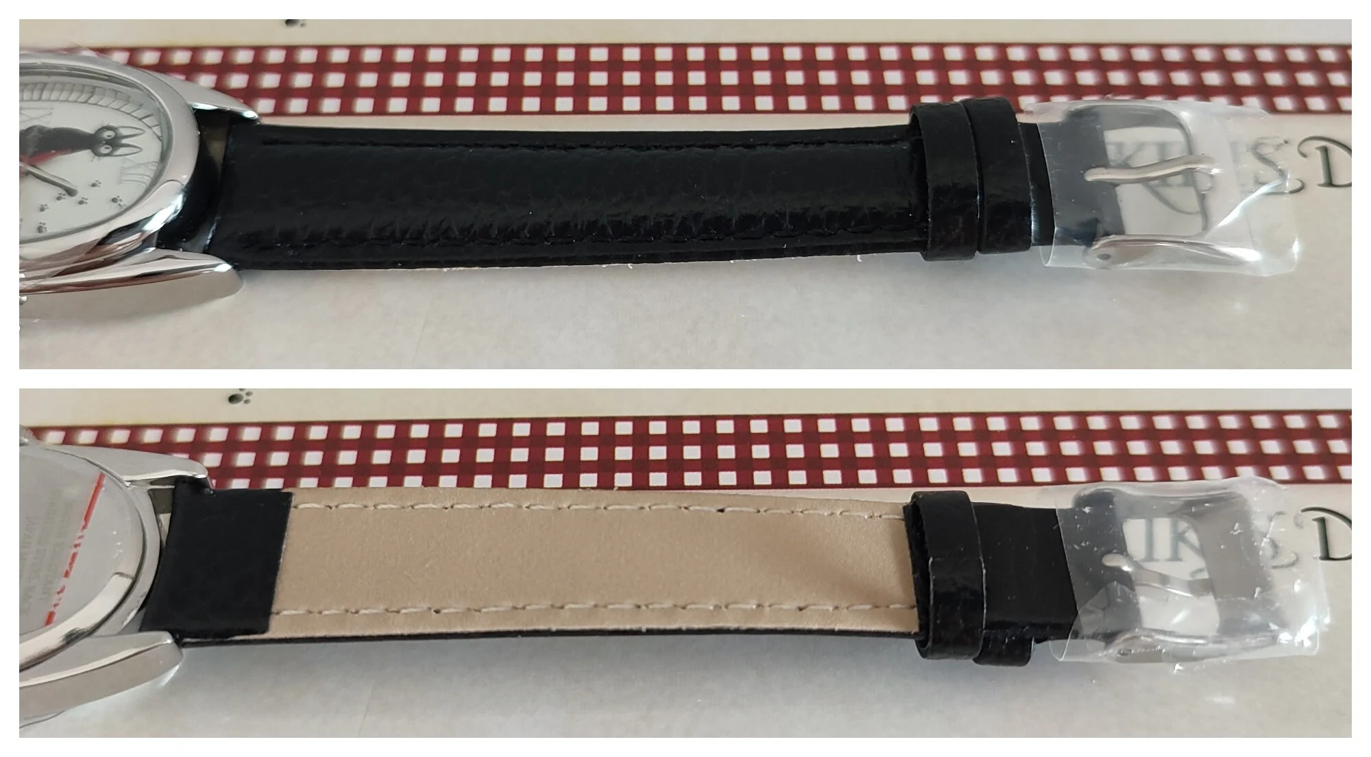 Vintage* Official Studio Ghibli Kikis Delivery Service Wrist Watch with Jiji • Black/White - Image 7