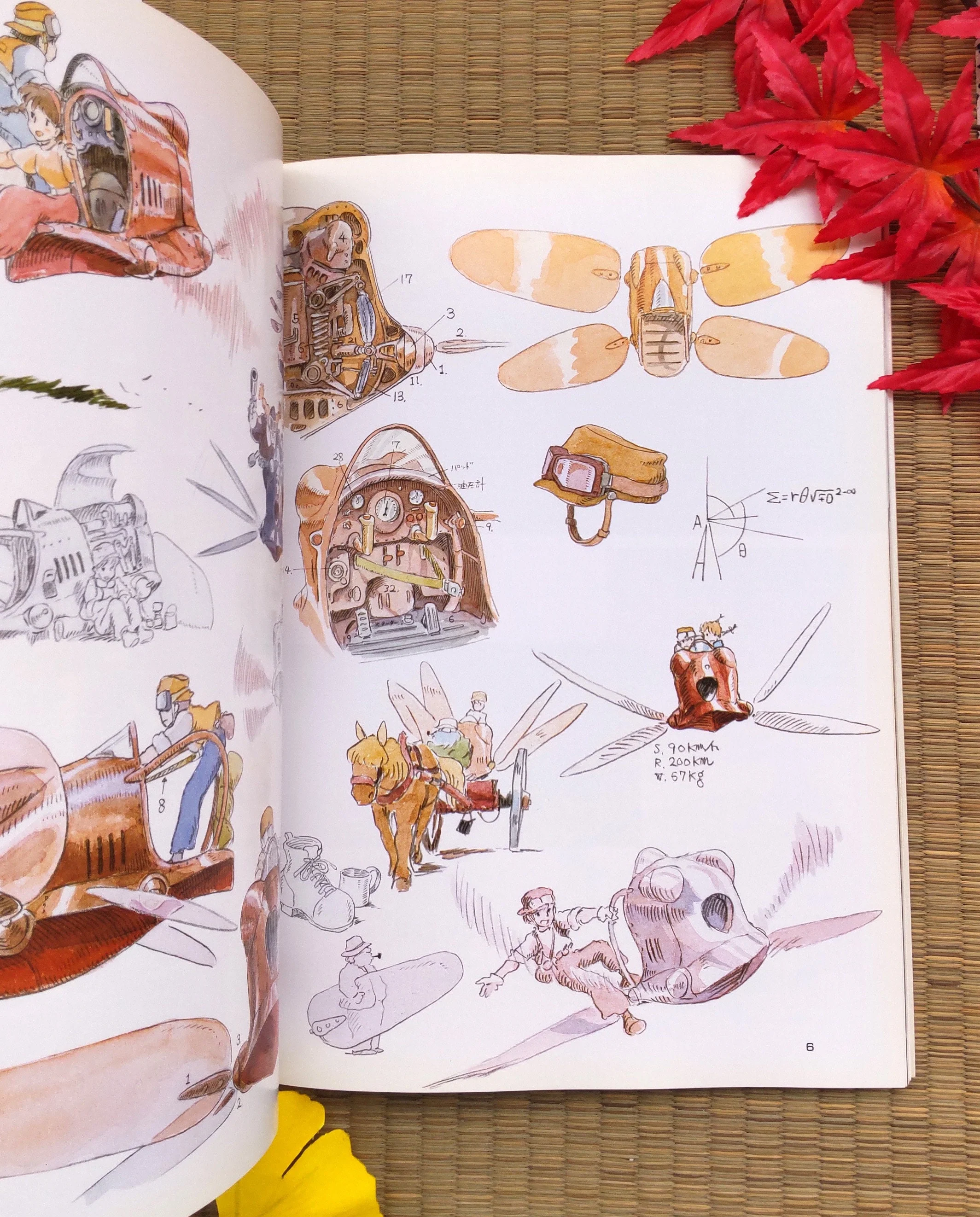 Vintage* Official Ghibli Laputa Artbook • Laputa Castle in the Sky Anime Painting Art Book • Robot Soldier, Fox-Squirrel - Image 5