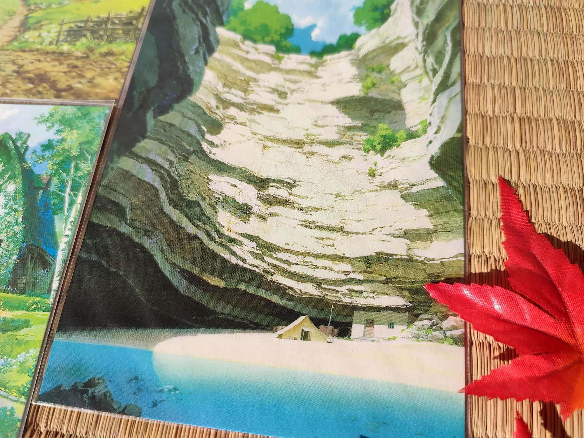 Vintage* Official Ghibli Museum Postcard • Howl, Whisper, Porco Rosso, Kikis Delivery Background Artwork • Studio Ghibli Oga Kazuo Painting - Image 3