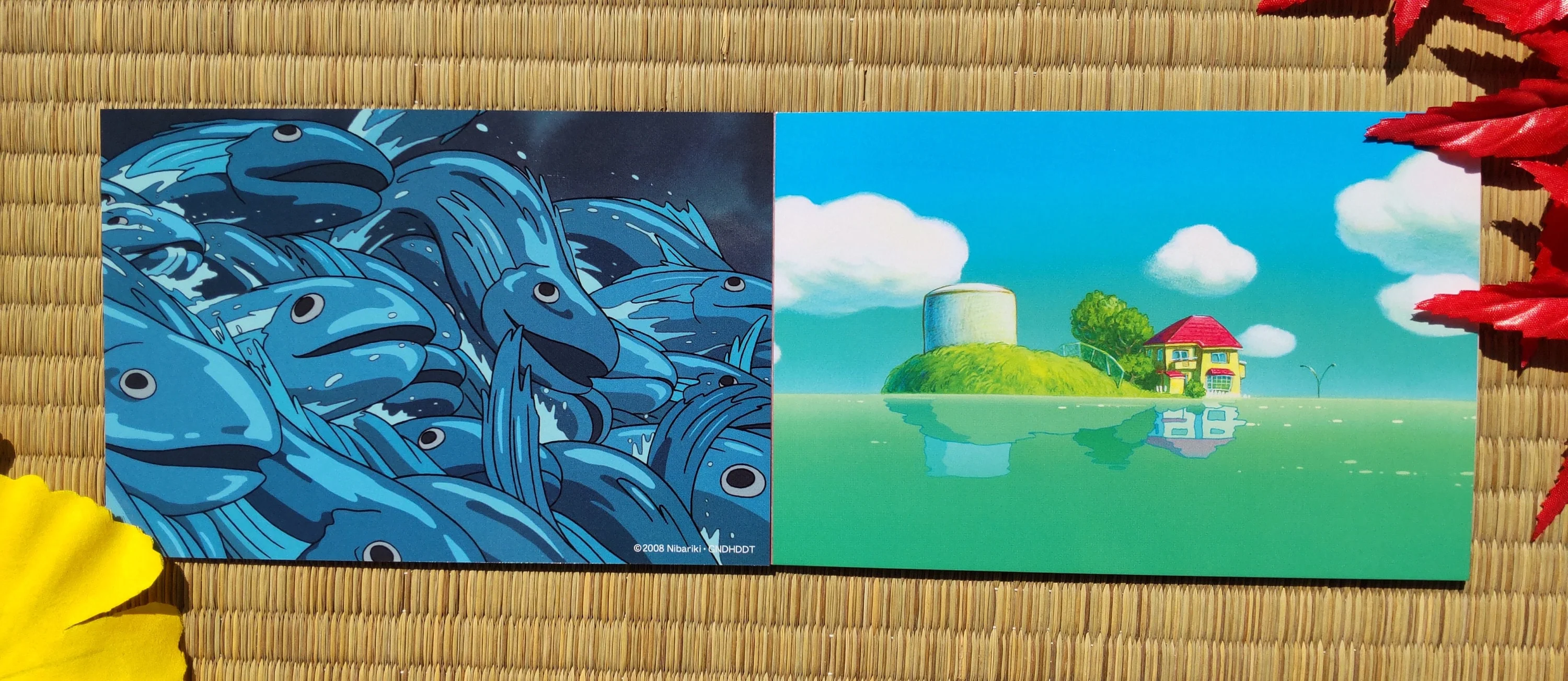 Vintage* Official Ghibli Ponyo Stickers set/Art book • Ponyo on the Cliff Sticker Sheets/Artbook • Kawaii Japanese Stationery - Image 3