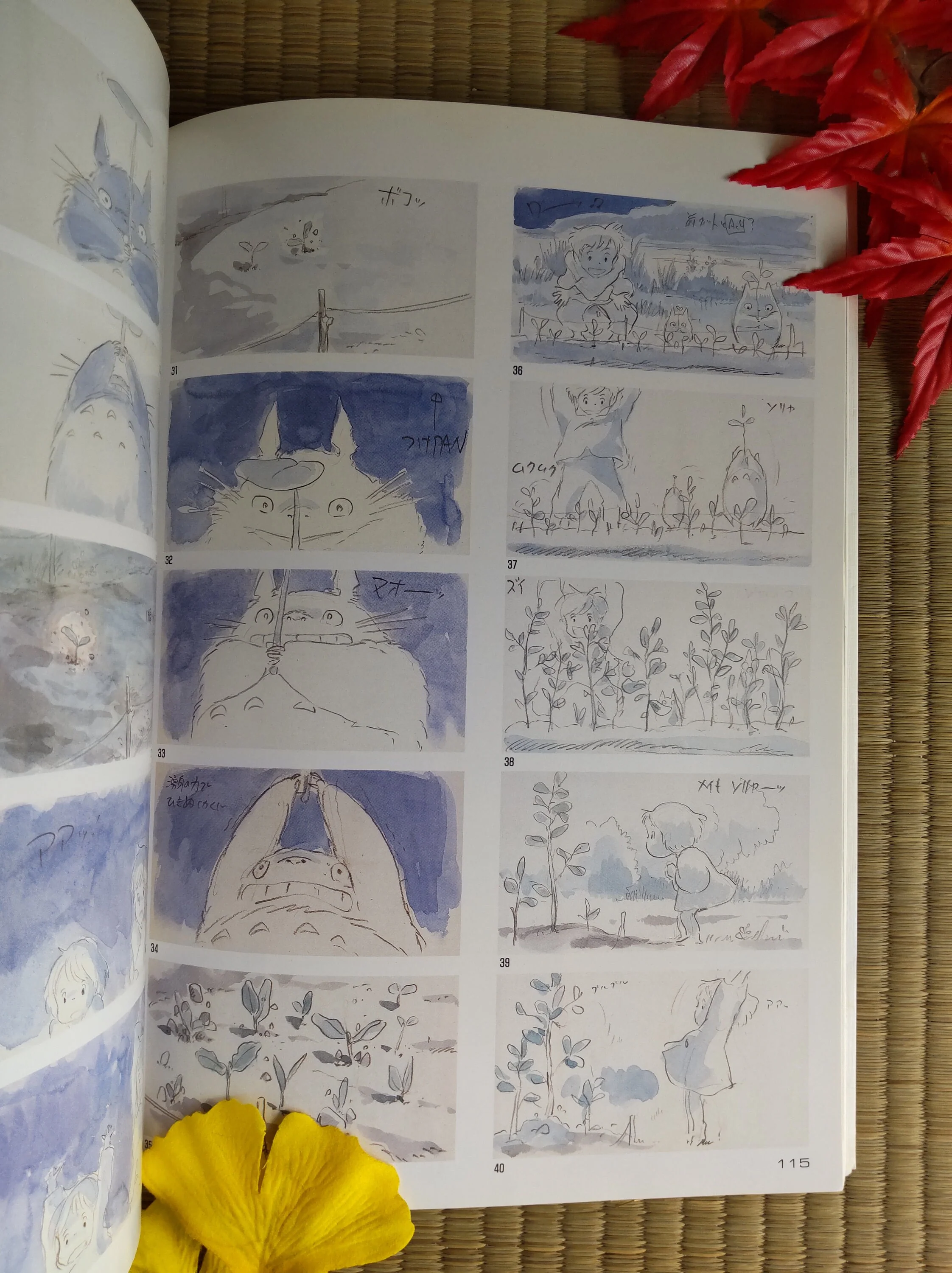 Vintage* Official Ghibli Totoro Artbook • My Neighbor Totoro Anime • Japanese Painting Art Book - Image 5