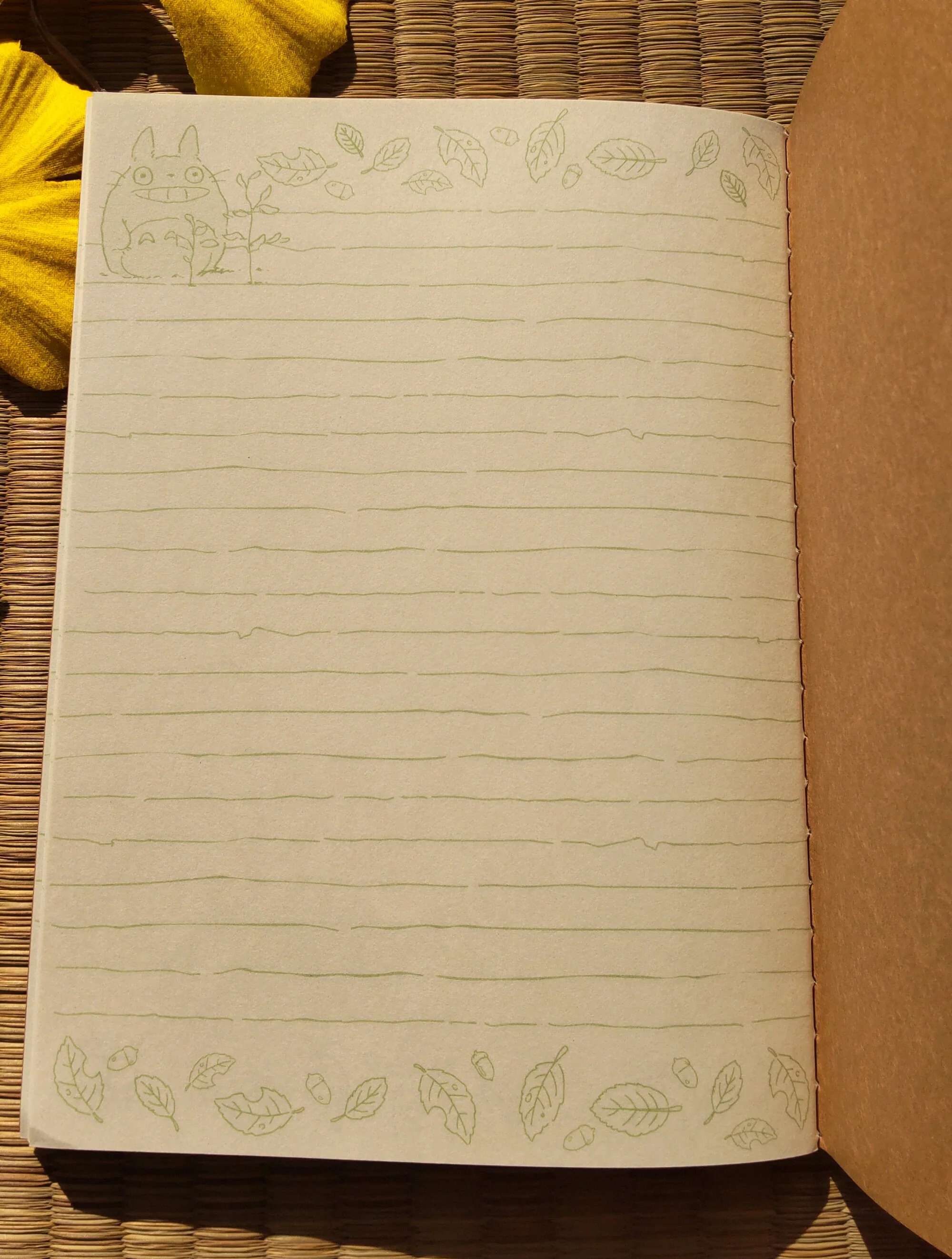 Vintage* Official Ghibli Totoro Notebook • Notepad/Sketchpad/Writing pad/Planner • Japanese Washi Paper Stationery • Mei, Catbus - Image 5