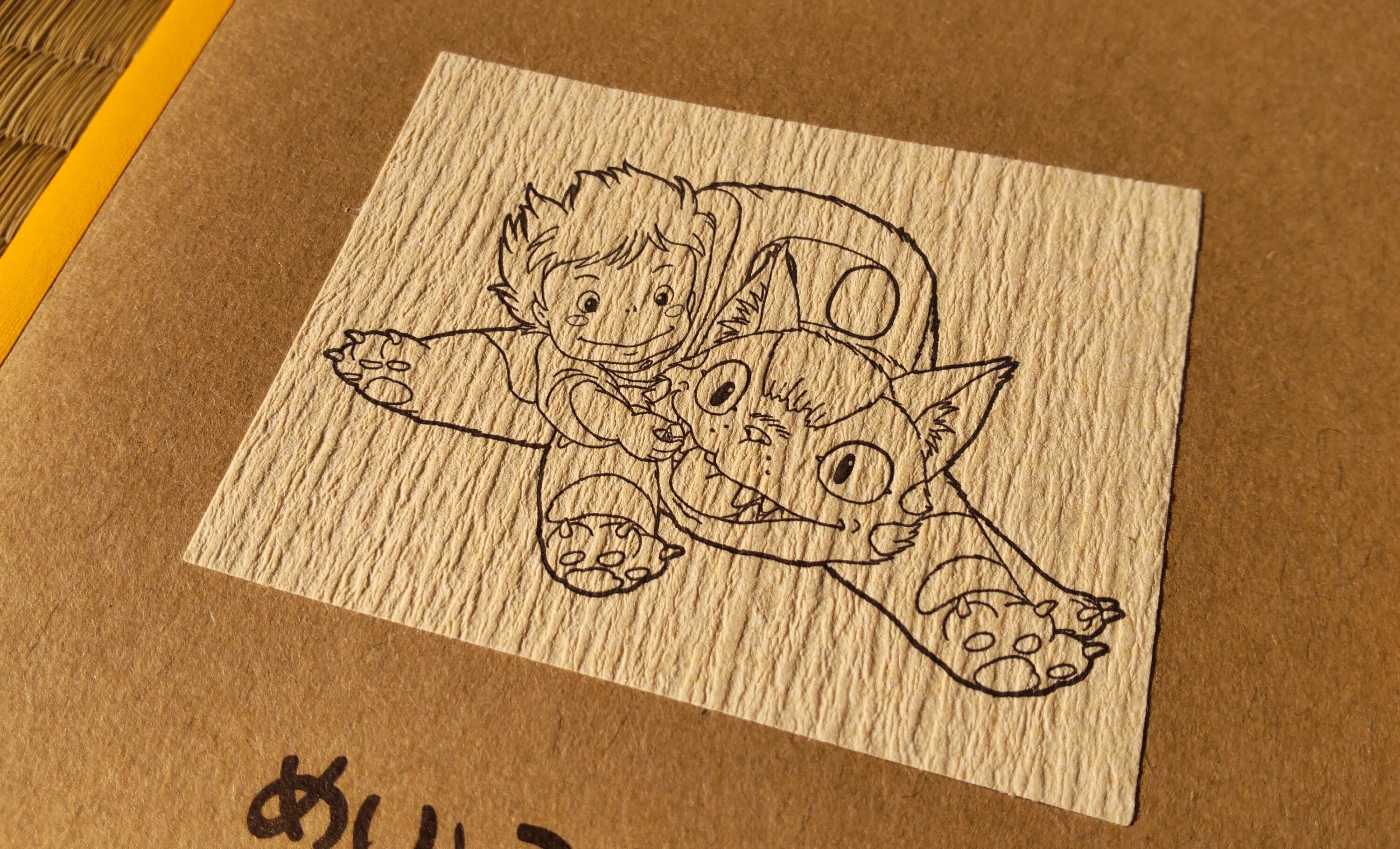 Vintage* Official Ghibli Totoro Notebook • Notepad/Sketchpad/Writing pad/Planner • Japanese Washi Paper Stationery • Mei, Catbus - Image 7