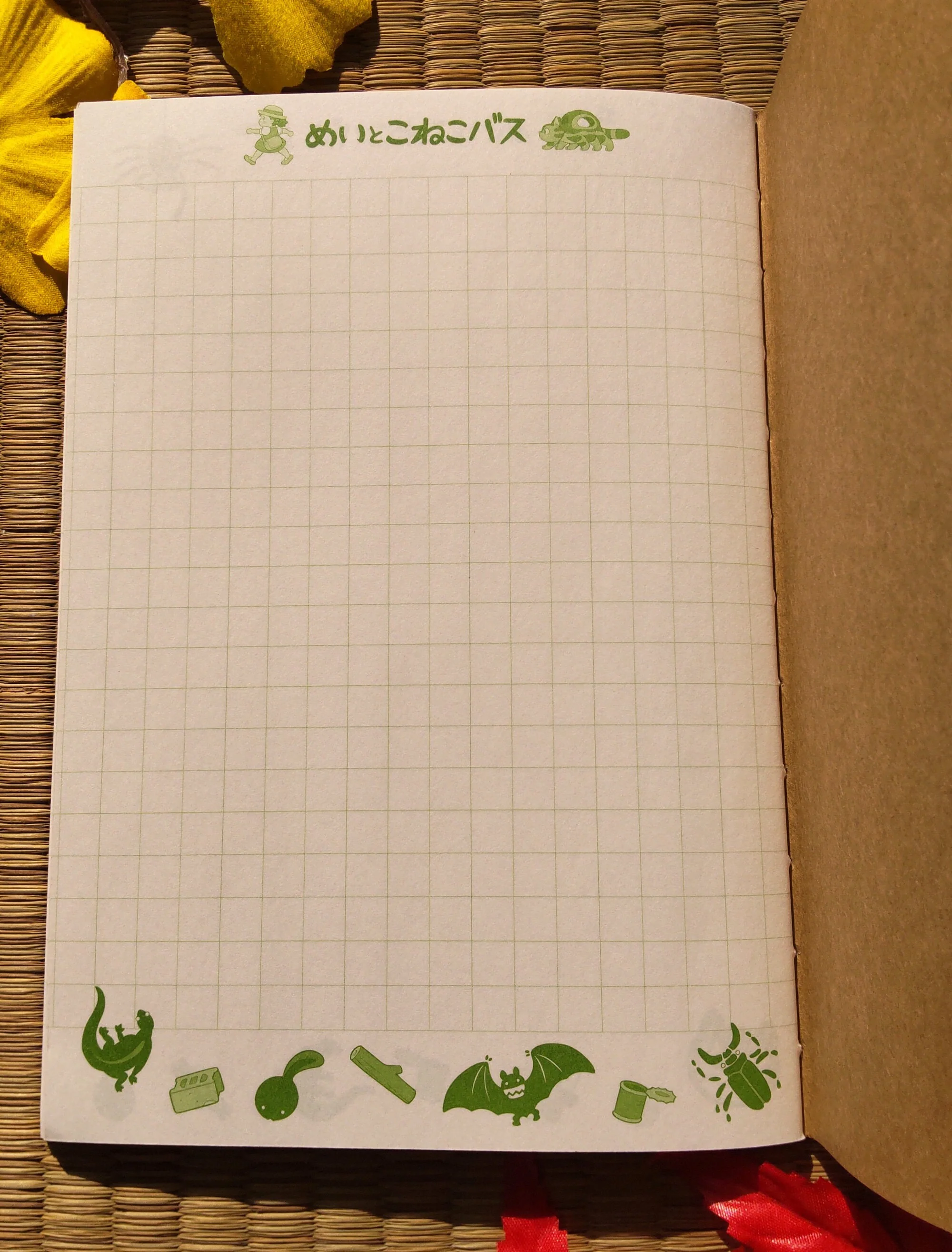 Vintage* Official Ghibli Totoro Notebook • Notepad/Sketchpad/Writing pad/Planner • Japanese Washi Paper Stationery • Mei, Catbus - Image 9