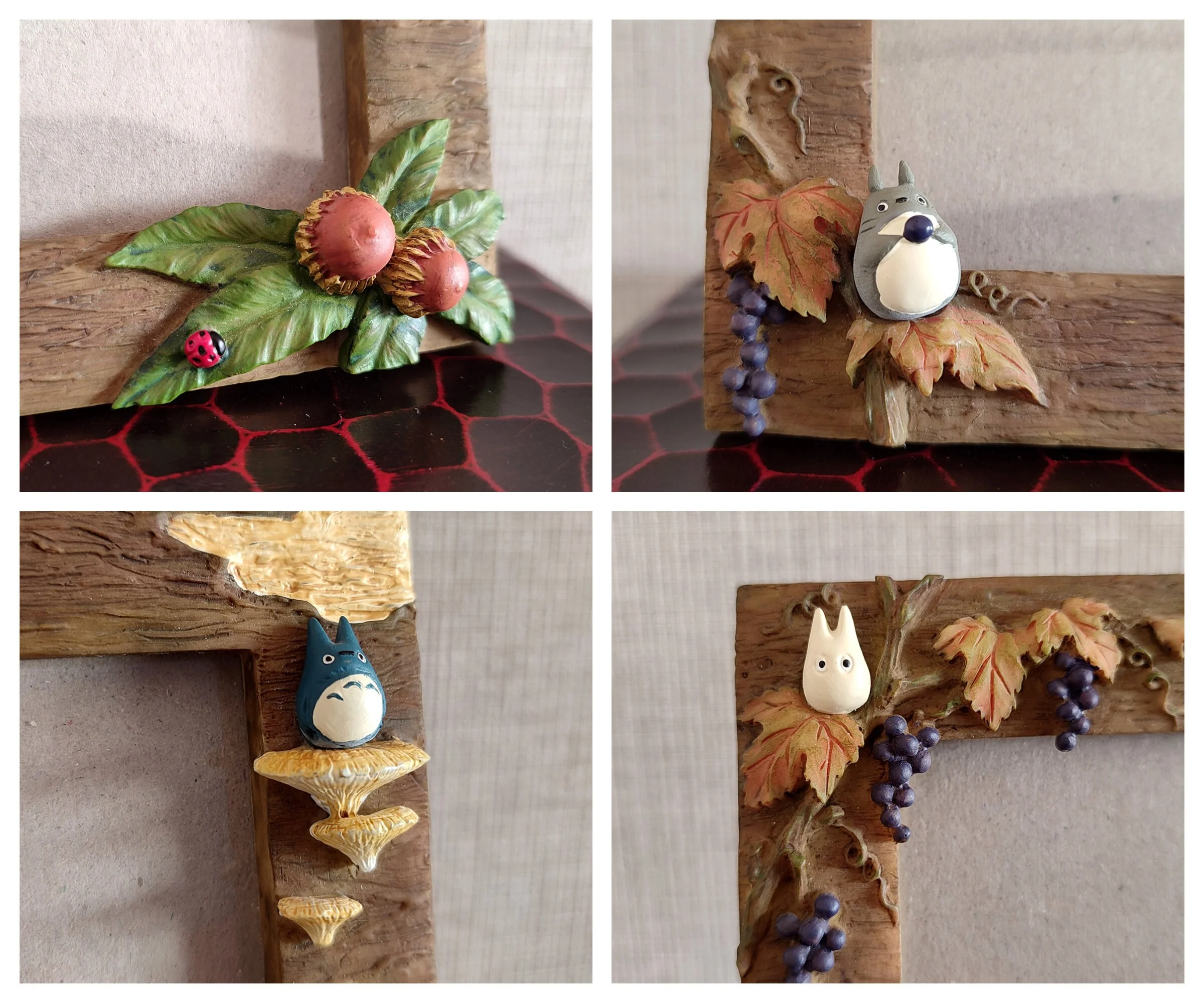 Vintage* Official Ghibli Totoro Photo Frame/Wall Hanging • My Neighbor Totoro Figure/Interior Diorama/Home Decor - Image 6