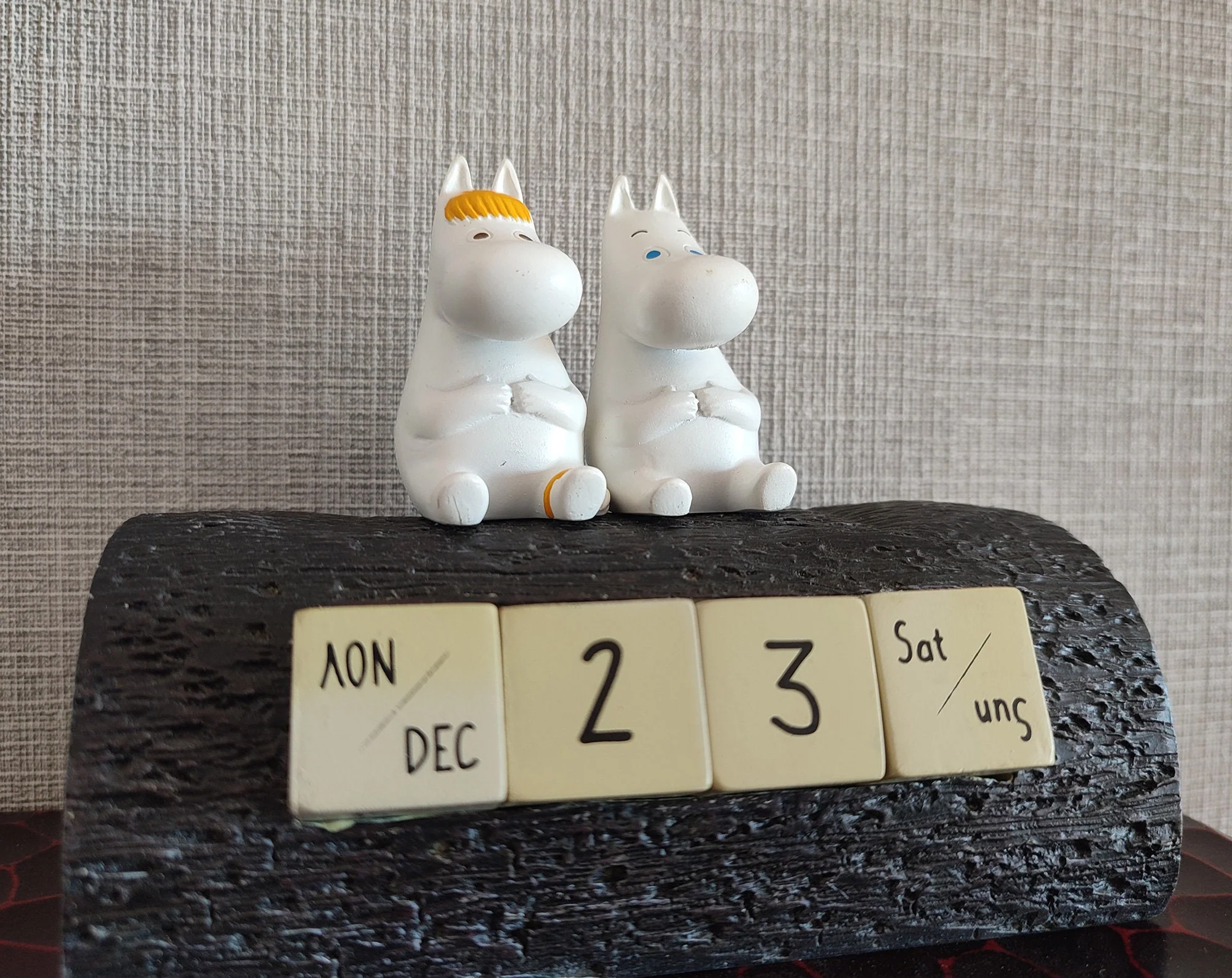 Vintage* Official Moomins Perpetual Dice Calendar • Figure/Figurine/Statue/Replica/Decor/Interior Diorama • Moomintroll, Snork Maiden Gift - Image 4