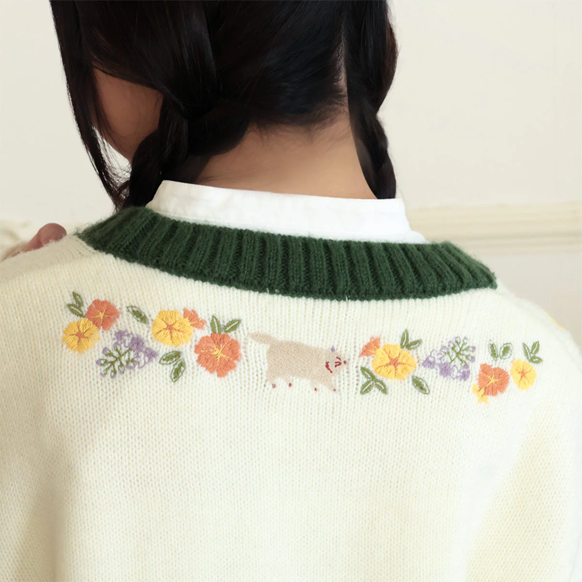 Official Ghibli Whisper of the Heart Cardigan • Sweater/Pullover/Jumper with Moon Cat - Image 3