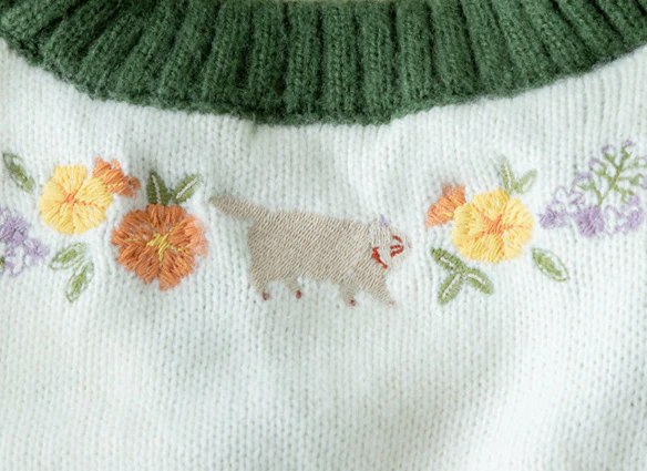 Official Ghibli Whisper of the Heart Cardigan • Sweater/Pullover/Jumper with Moon Cat - Image 4