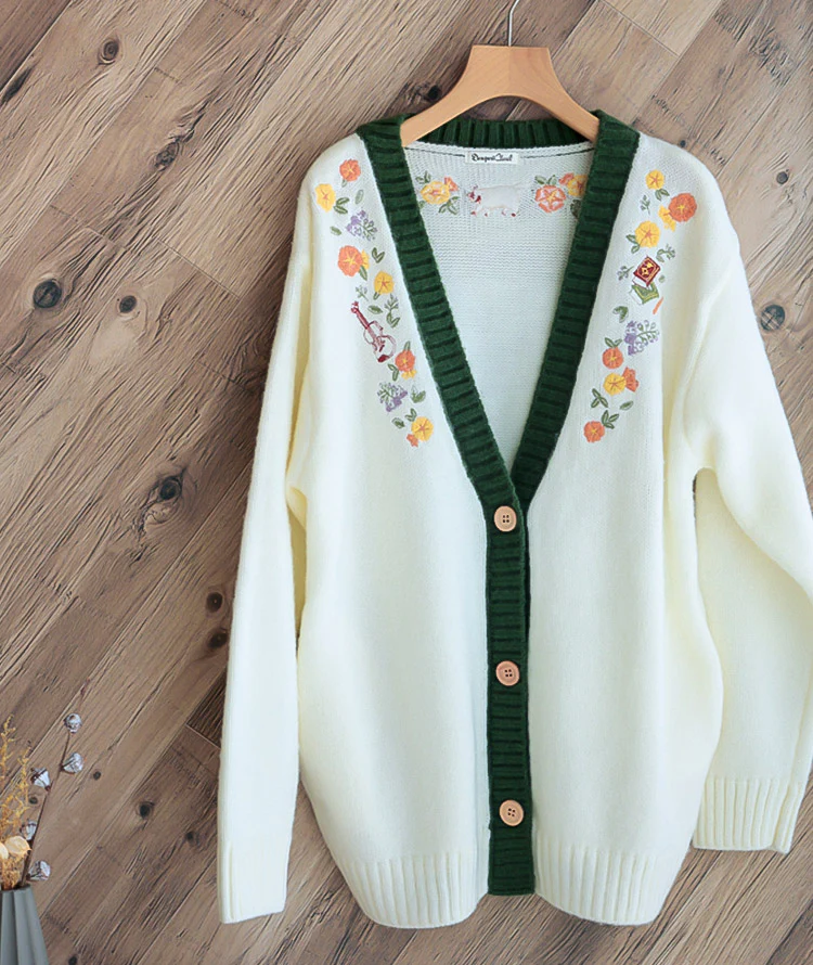 Official Ghibli Whisper of the Heart Cardigan • Sweater/Pullover/Jumper with Moon Cat - Image 5