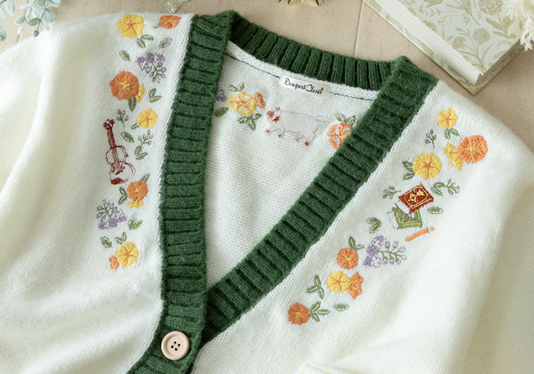 Official Ghibli Whisper of the Heart Cardigan • Sweater/Pullover/Jumper with Moon Cat - Image 6